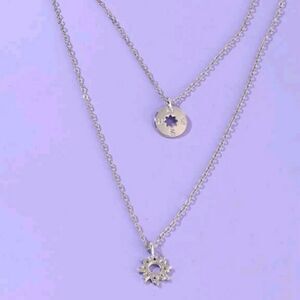 Layered Cardinal Points Stainless Steel Necklace